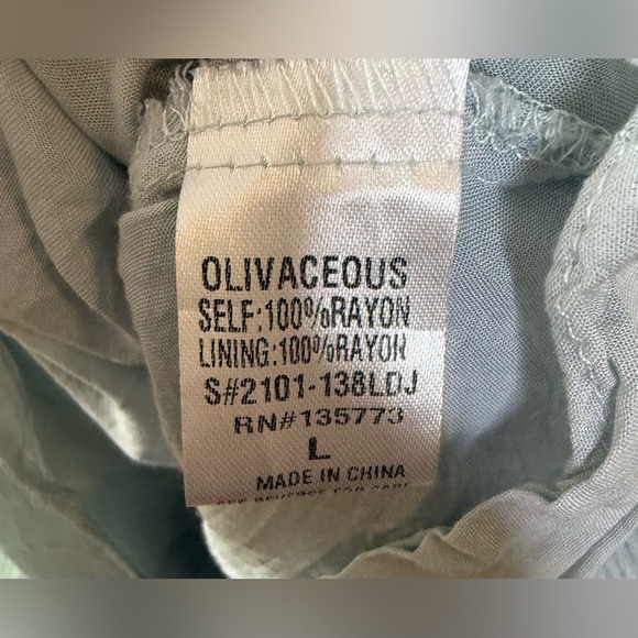 The impeccable pig light blue rayon tiered dress flutter cap sleeves large EUC - Picture 7 of 8